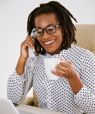 Business lady having phone call